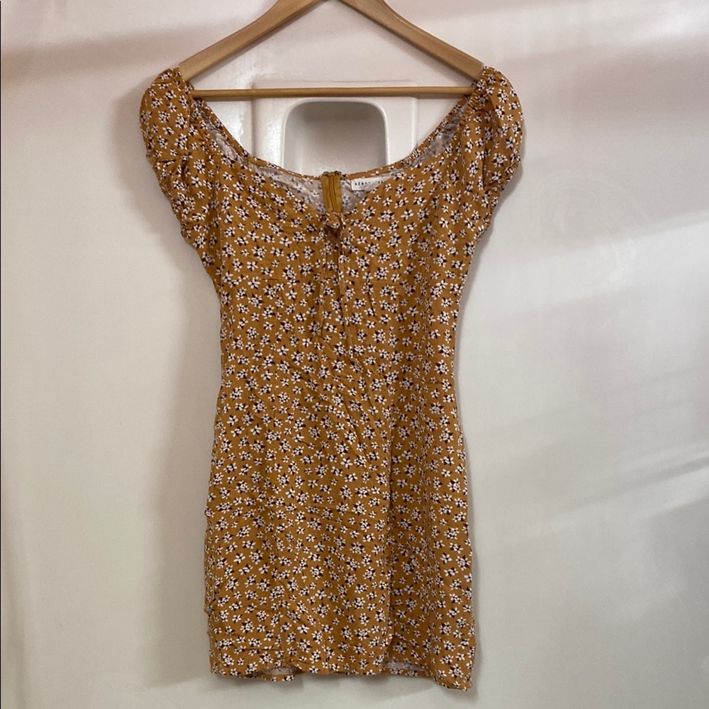 Floral Mustard Dress